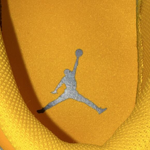 Jordan Air Jordan 1 Low Black Yellow Ochre White Leather Sneaker 13M main image 7